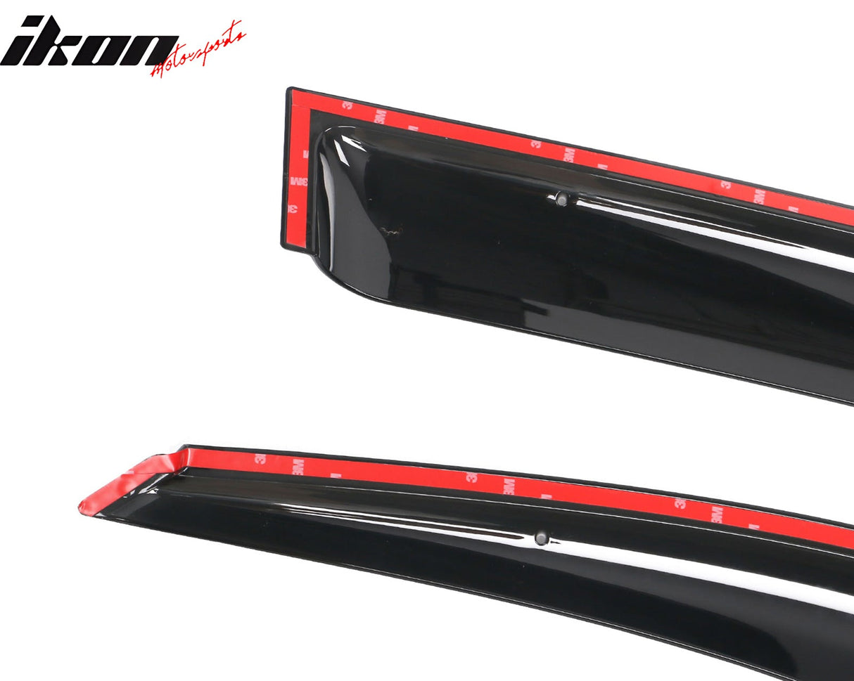 2008-2013 Toyota Highlander Acrylic 4PC Window Visors Tape On Guard