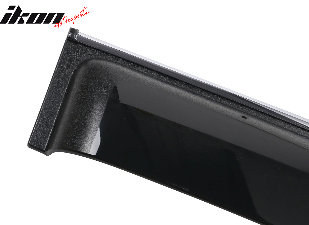 2008-2013 Toyota Highlander Acrylic 4PC Window Visors Tape On Guard