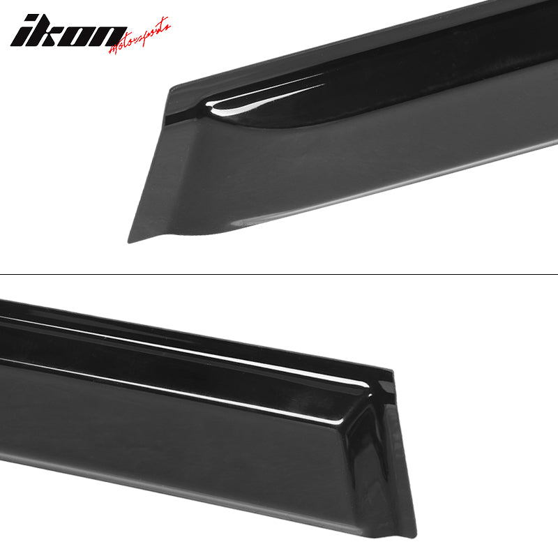 2020-2024 Toyota Highlander PC Side Window Visors w/ Chrome Trim 4PCS