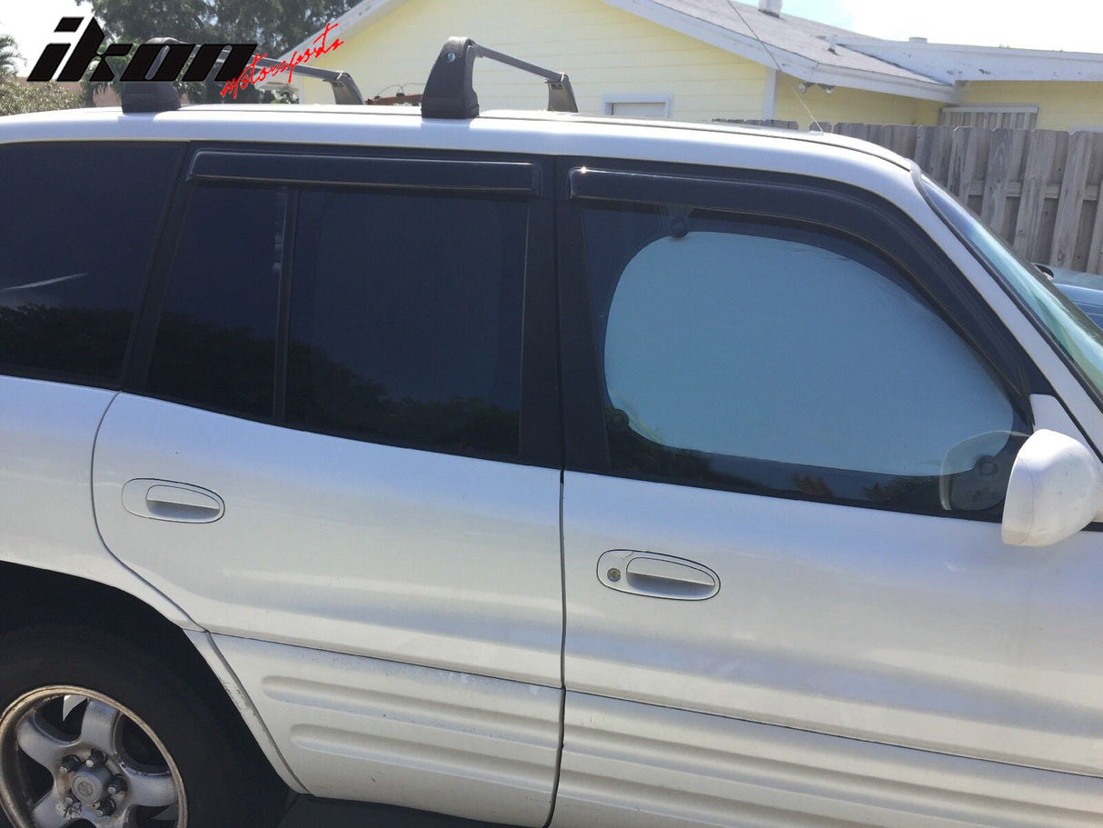 1996-2000 Toyota RAV4 4Pc Set Window Visors Acrylic