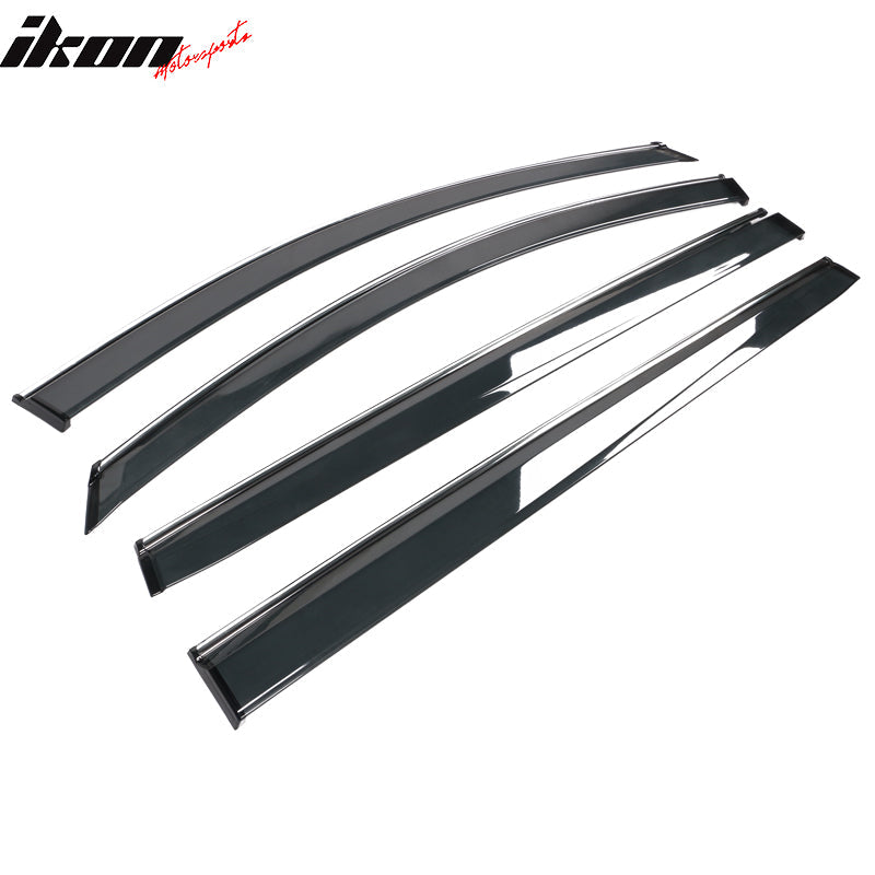 2021-2025 Toyota Sienna PC Injection Window Visor Chrome Trim 4PCS