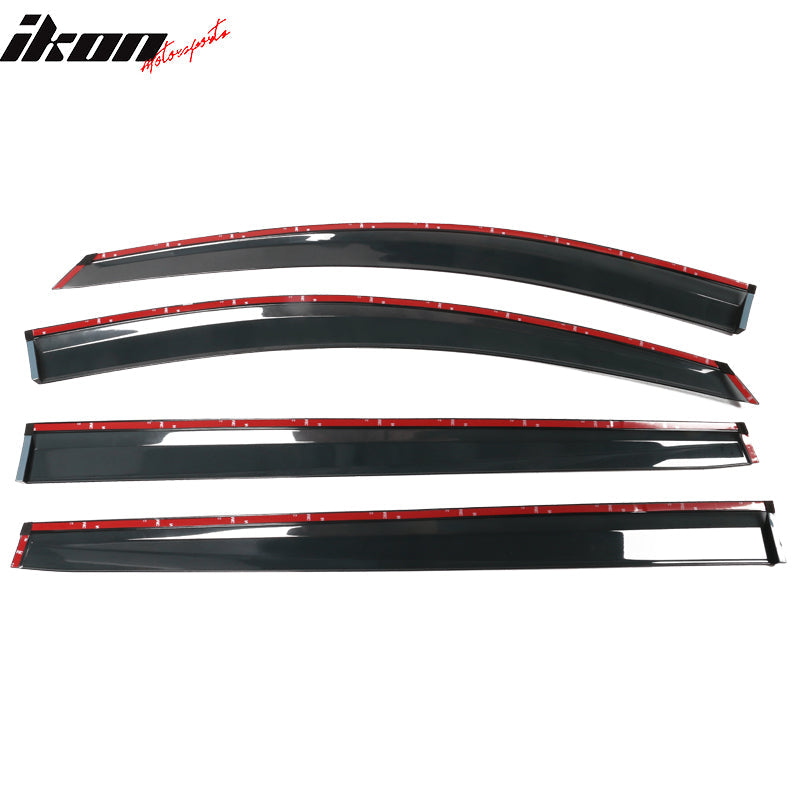 2021-2025 Toyota Sienna PC Injection Window Visor Chrome Trim 4PCS