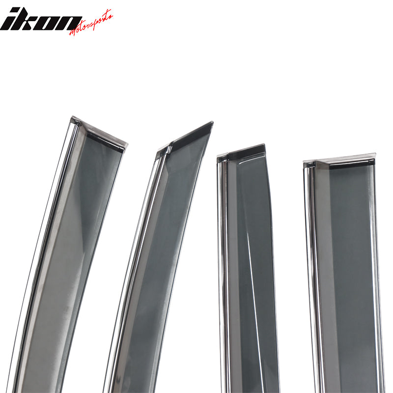 2021-2025 Toyota Sienna PC Injection Window Visor Chrome Trim 4PCS