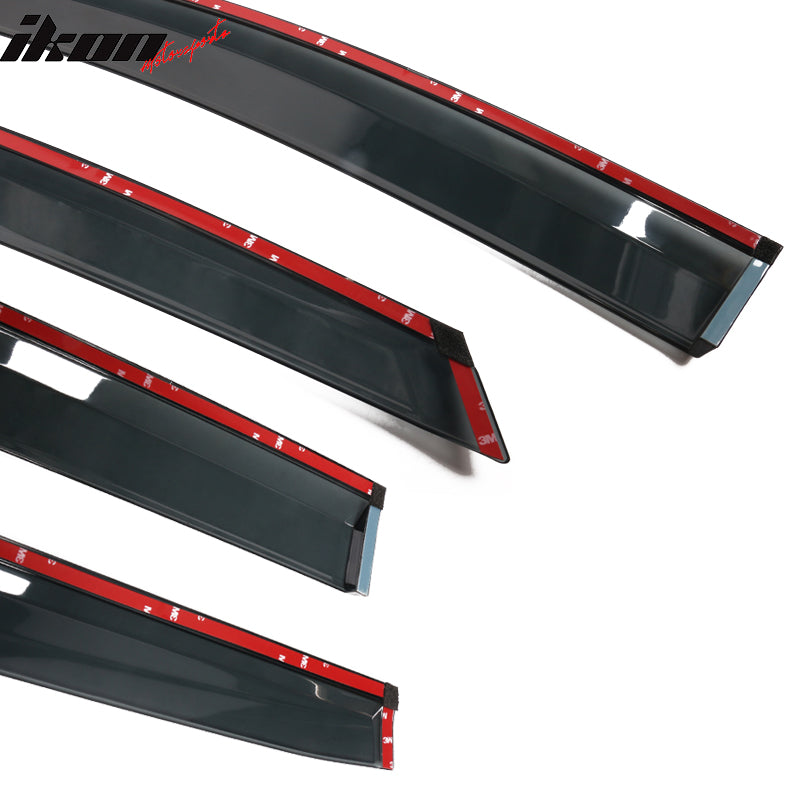 2021-2025 Toyota Sienna PC Injection Window Visor Chrome Trim 4PCS