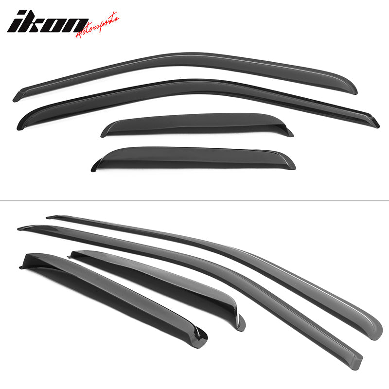 2000-2006 Toyota Tundra Extended Window Visors Slim Style Smoke Acryli