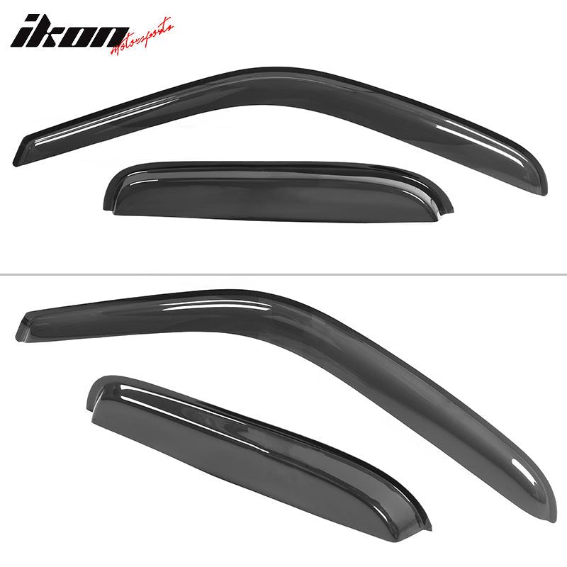 2000-2006 Toyota Tundra Extended Window Visors Slim Style Smoke Acryli