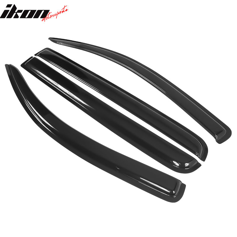 2007-2021 Toyota Tundra Crewmax Cab Tape On Smoke Tinted Visor Windows