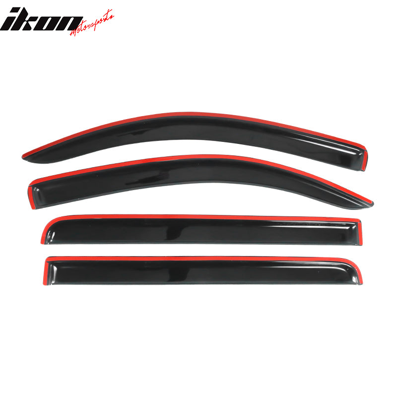 2007-2021 Toyota Tundra Crewmax Cab Tape On Smoke Tinted Visor Windows