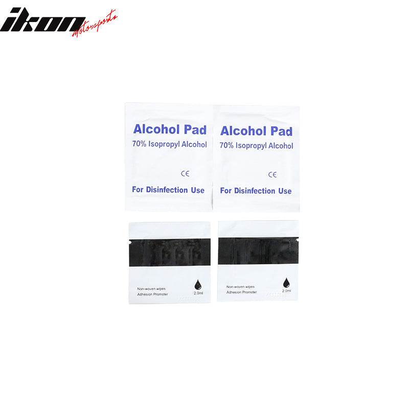 2007-2021 Toyota Tundra Crewmax Cab Tape On Smoke Tinted Visor Windows