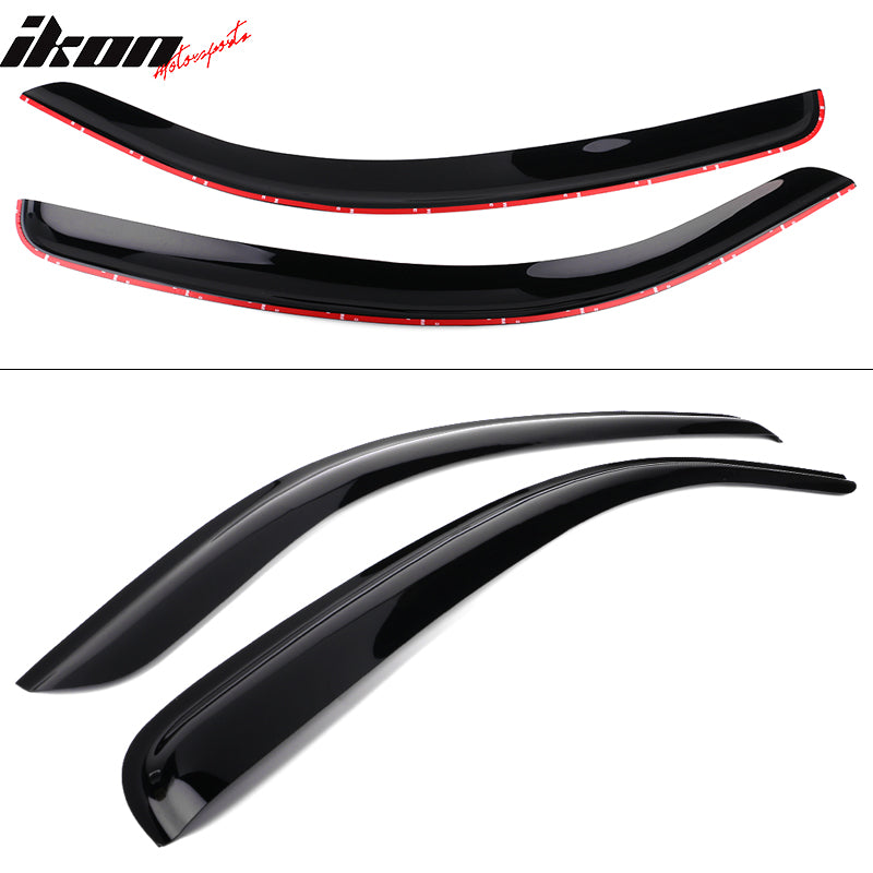 2007-2017 Toyota Tundra Standard Cab Slim Style Acrylic Visor Windows