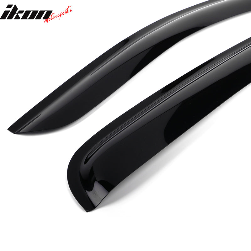 2007-2017 Toyota Tundra Standard Cab Slim Style Acrylic Visor Windows