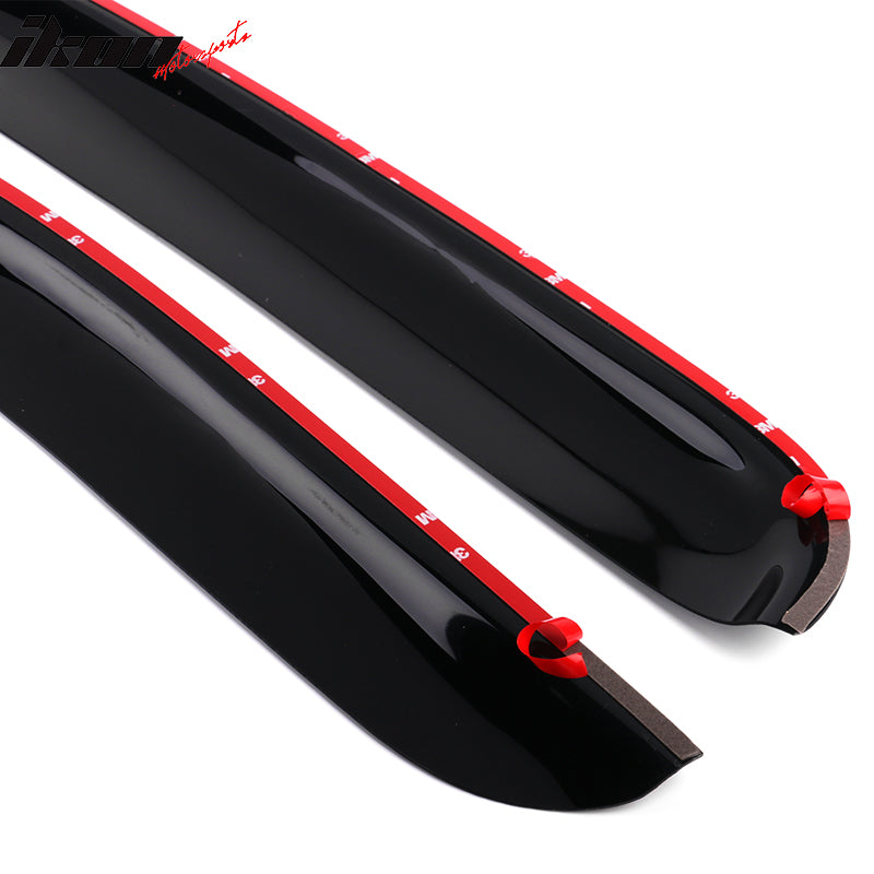 2007-2017 Toyota Tundra Standard Cab Slim Style Acrylic Visor Windows