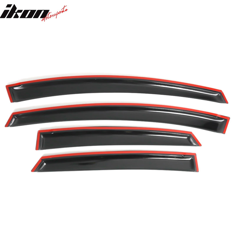 2010-2015 Toyota Prius XW30 4Pc Set Window Visors Acrylic