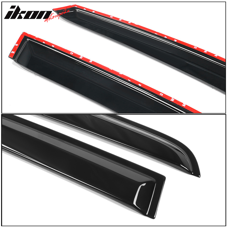 2010-2014 Volkswagen Golf OEM Style Smoke Tinted Window Visors Acrylic