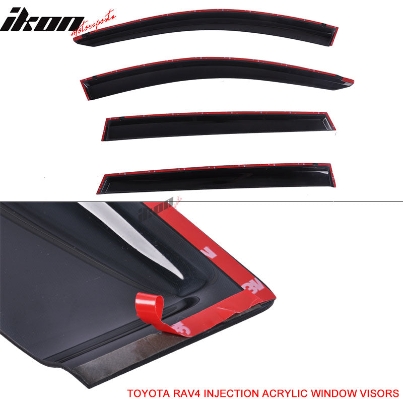 Fits 13-18 Toyota RAV4 Acrylic Window Visors