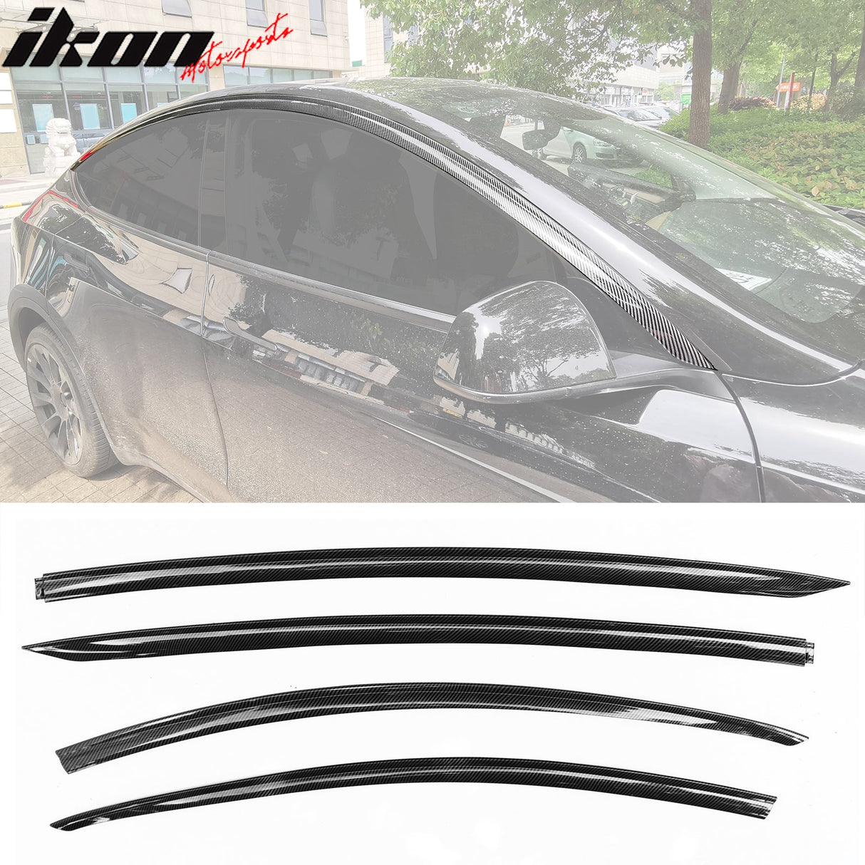 2020-2024 Tesla Model Y Window Visors ABS 4PCS