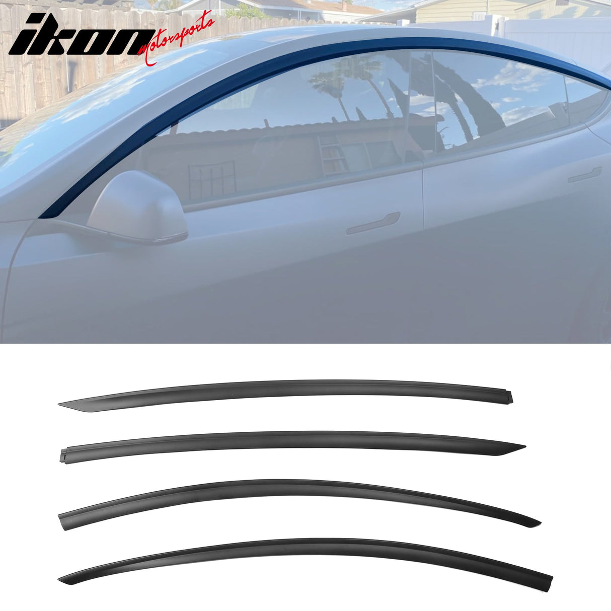 2020-2024 Tesla Model Y Window Visors ABS 4PCS