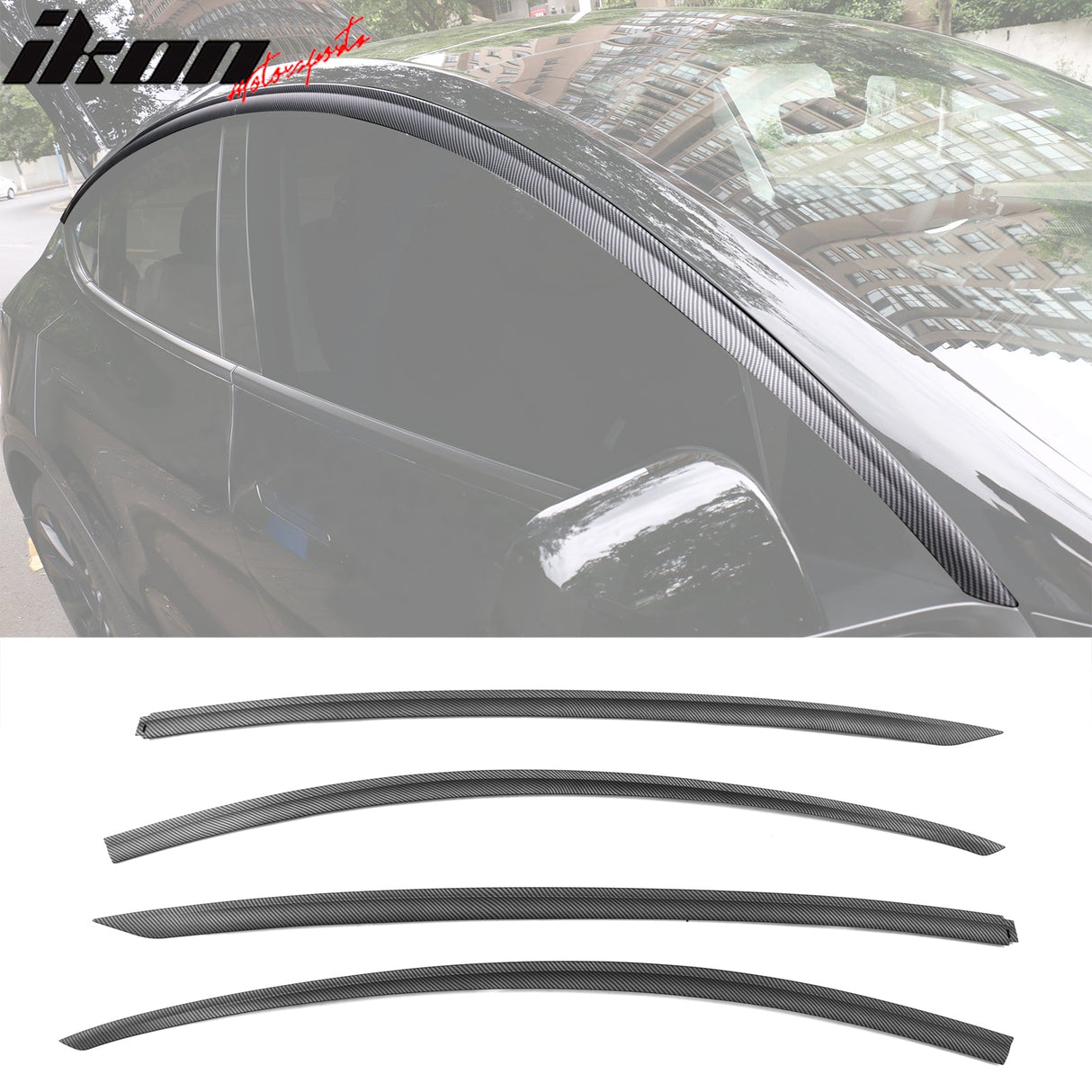 2020-2024 Tesla Model Y Window Visors ABS 4PCS