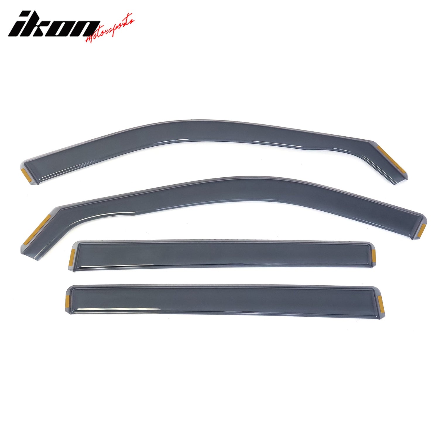 2020-2024 Toyota Highlander PC Side Window Visors w/ Chrome Trim 4PCS