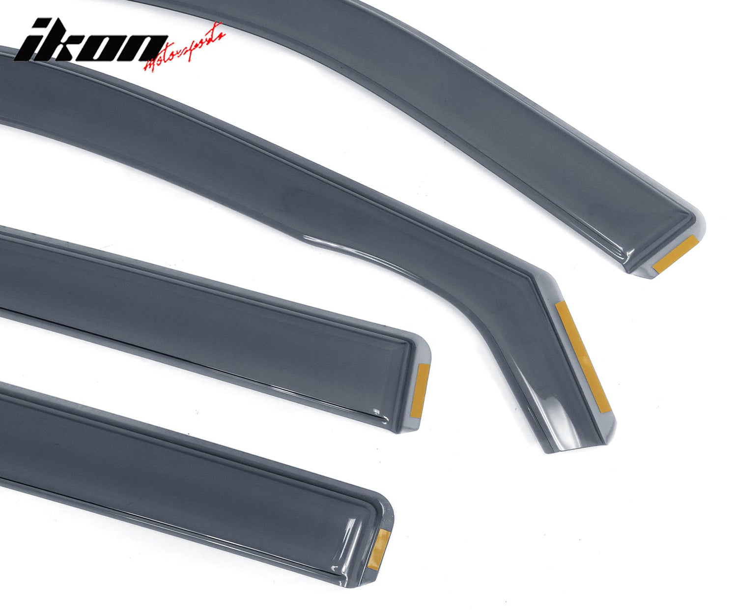 2020-2024 Toyota Highlander PC Side Window Visors w/ Chrome Trim 4PCS