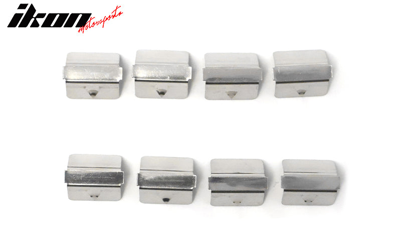 2020-2024 Toyota Highlander PC Side Window Visors w/ Chrome Trim 4PCS