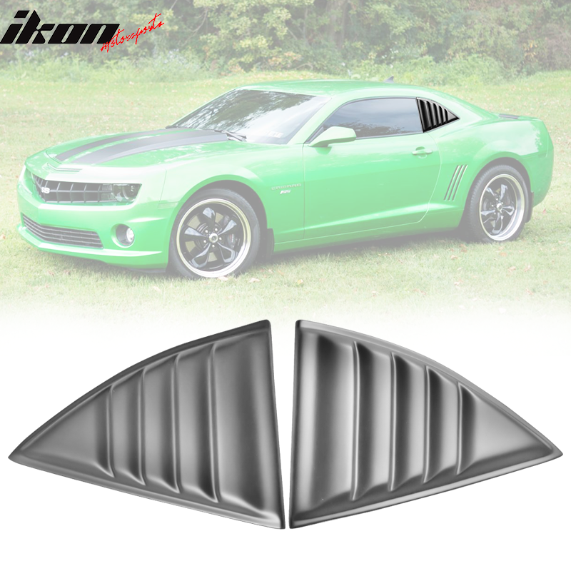 2010-2015 Chevy Camaro XE V2 Style Side Window Louver Shade Cover PP