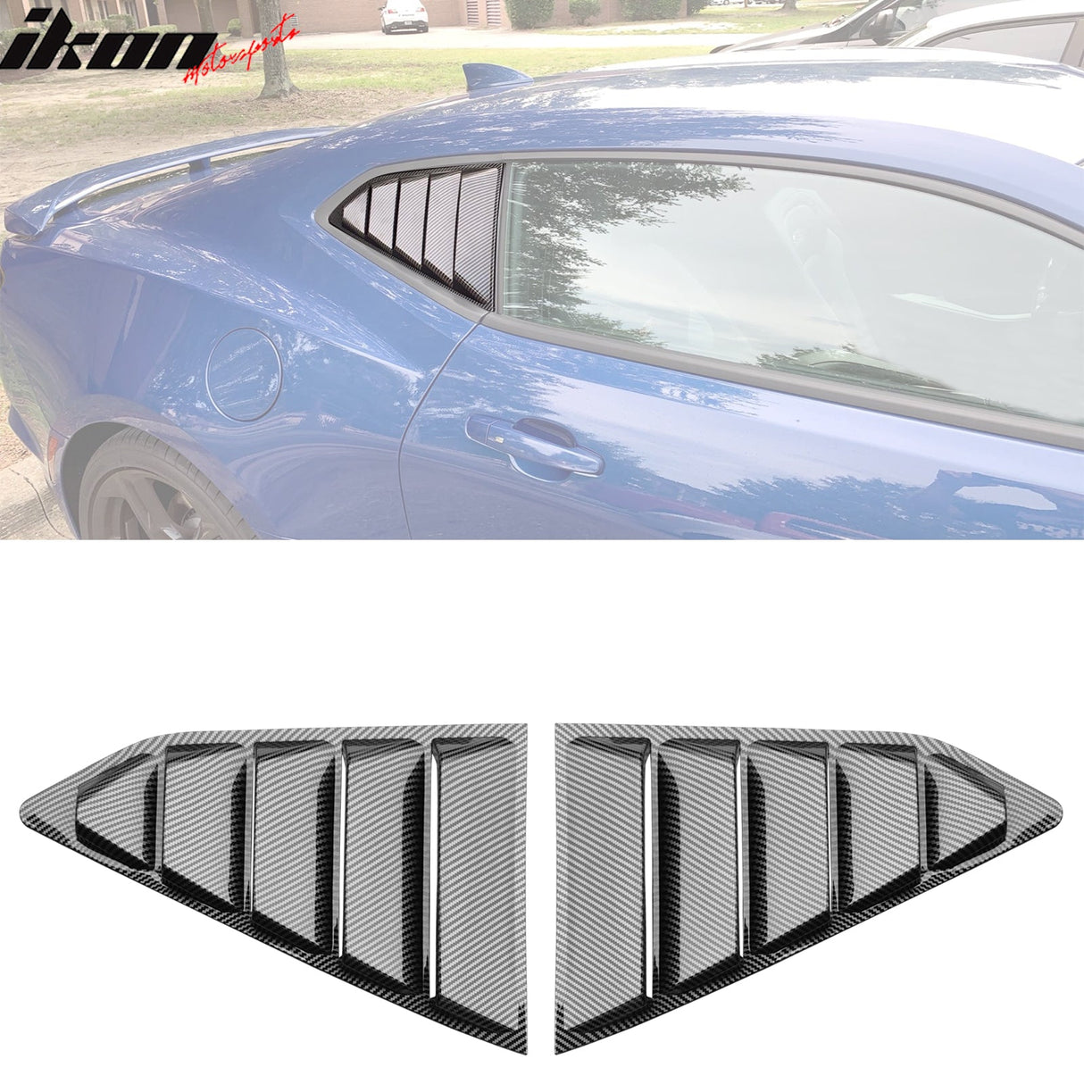 2016-2024 Chevy Camaro Quarter Rear Side Window Louvers