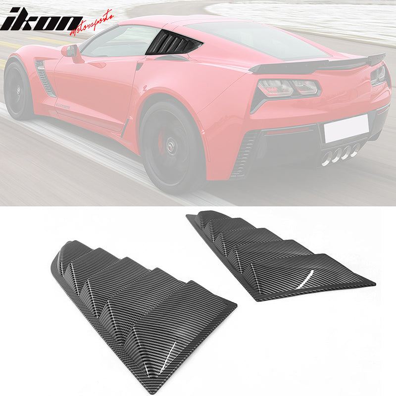 2014-2019 Chevy Corvette Classic Side Window Louvers Pair