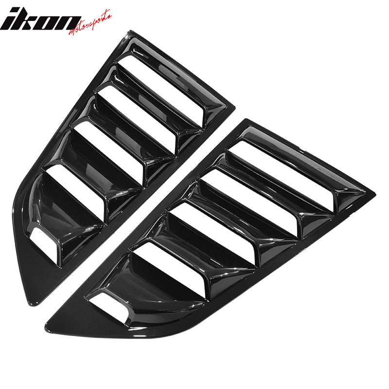 2014-2019 Chevy Corvette C7 Classic Style Side Rear Window Louvers ABS