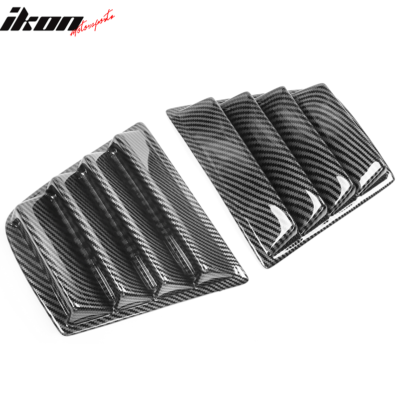 2011-2023 Dodge Charger V1 Side & Rear Window Louver Cover CF Print