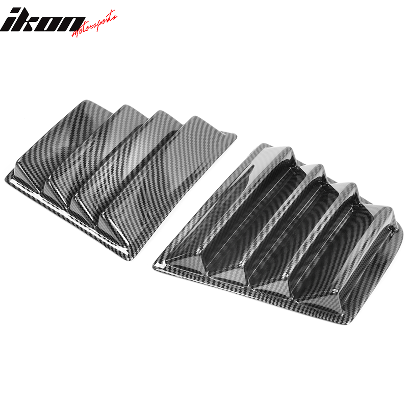 2011-2023 Dodge Charger V1 Side & Rear Window Louver Cover CF Print