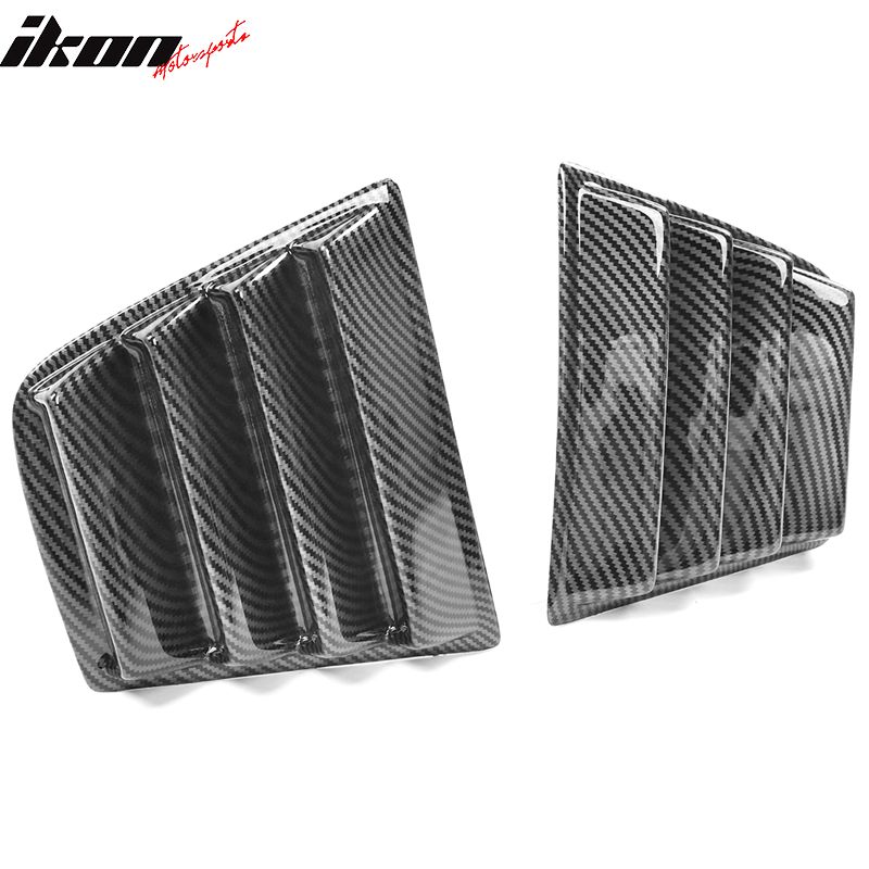 2011-2023 Dodge Charger V1 Side & Rear Window Louver Cover CF Print