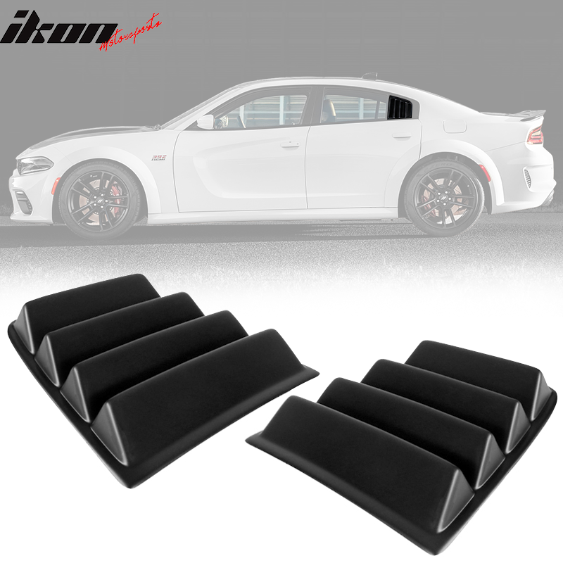 2011-2023 Dodge Charger Unpainted Rear Window Louver Side Vent ABS PP