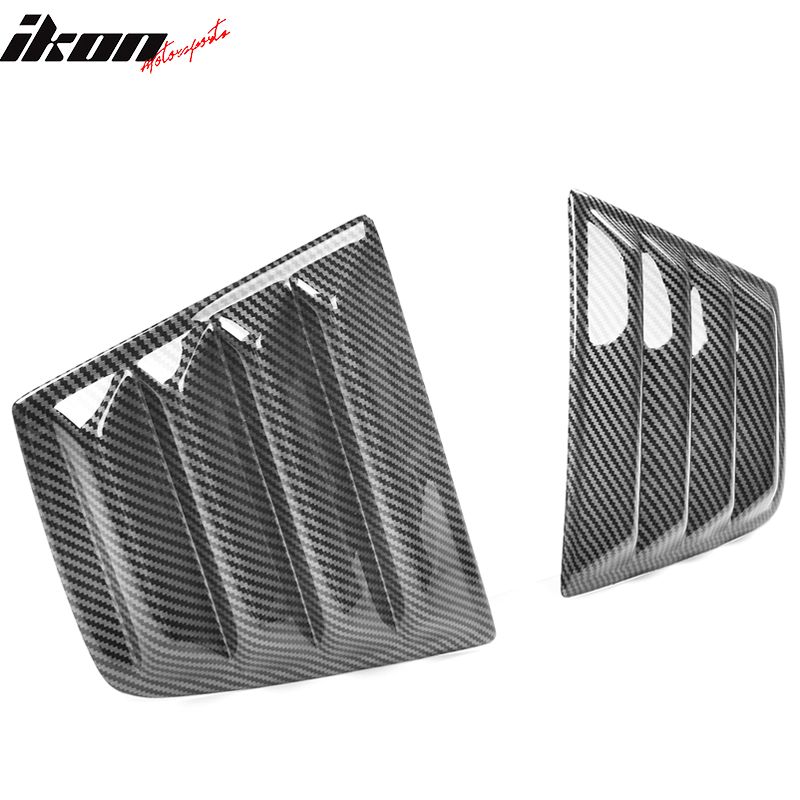 2011-2023 Dodge Charger V2 Side & Rear Window Louver Cover CF Print