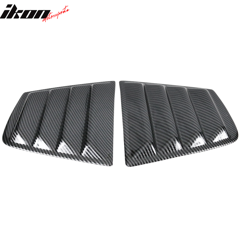 2011-2023 Dodge Charger V2 Style Window Louver Windshield Gloss Black