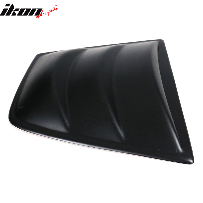 2011-2023 Dodge Charger V3 Style Matte Black PP Window Louver Scoops