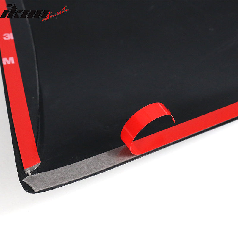 2011-2023 Dodge Charger V3 Style Matte Black PP Window Louver Scoops