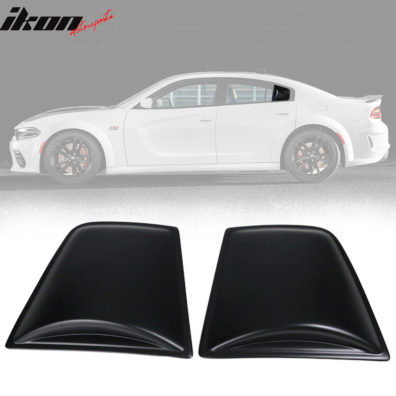 2011-2023 Dodge Charger V4 Style Side Window Louvers Scoop Cover PP