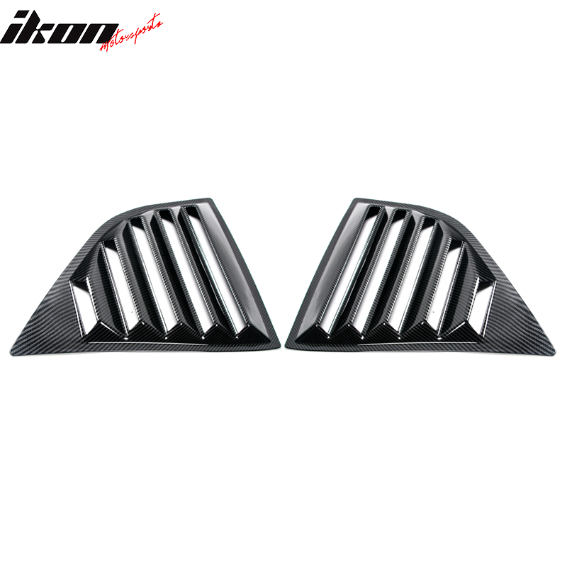 2008-2023 Dodge Challenger XE V2 CFL Rear Side Window Louver Scoops
