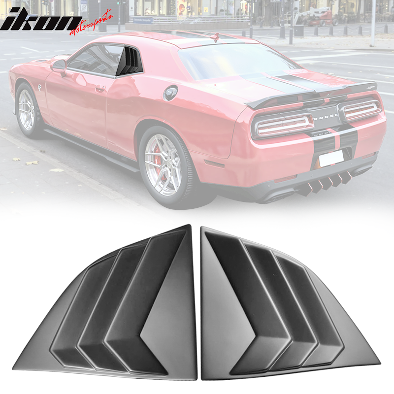 2008-2023 Dodge Challenger XE V3 Style Side Window Louver Scoop PP