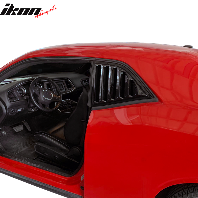 2008-2023 Dodge Challenger XE V4 Side Window Louvers PP
