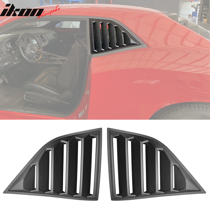 2008-2023 Dodge Challenger XE V4 Side Window Louvers PP