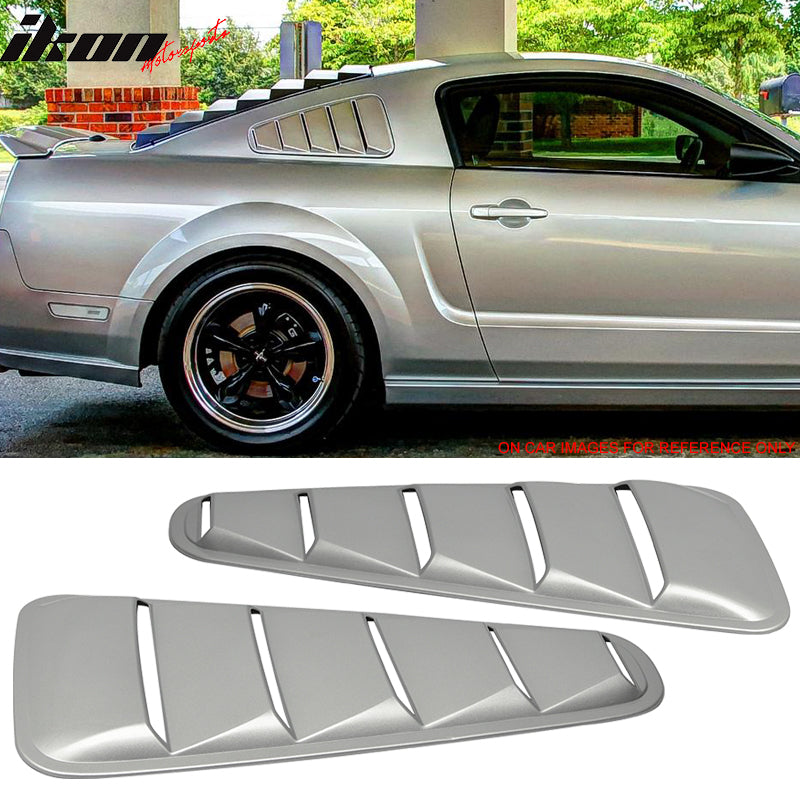 2010-2014 Ford Mustang Side Window Louvers Sun Shade Cover Windshield