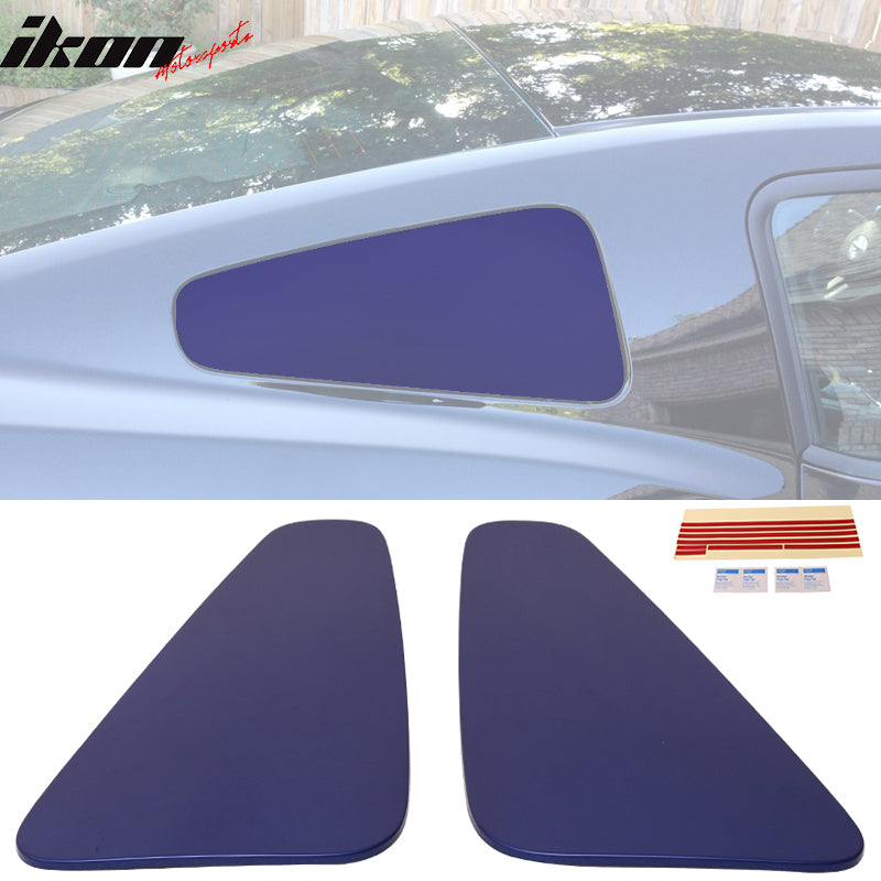 2010-2014 Ford Mustang GT350 Style Rear Window Louver Covers Guard ABS