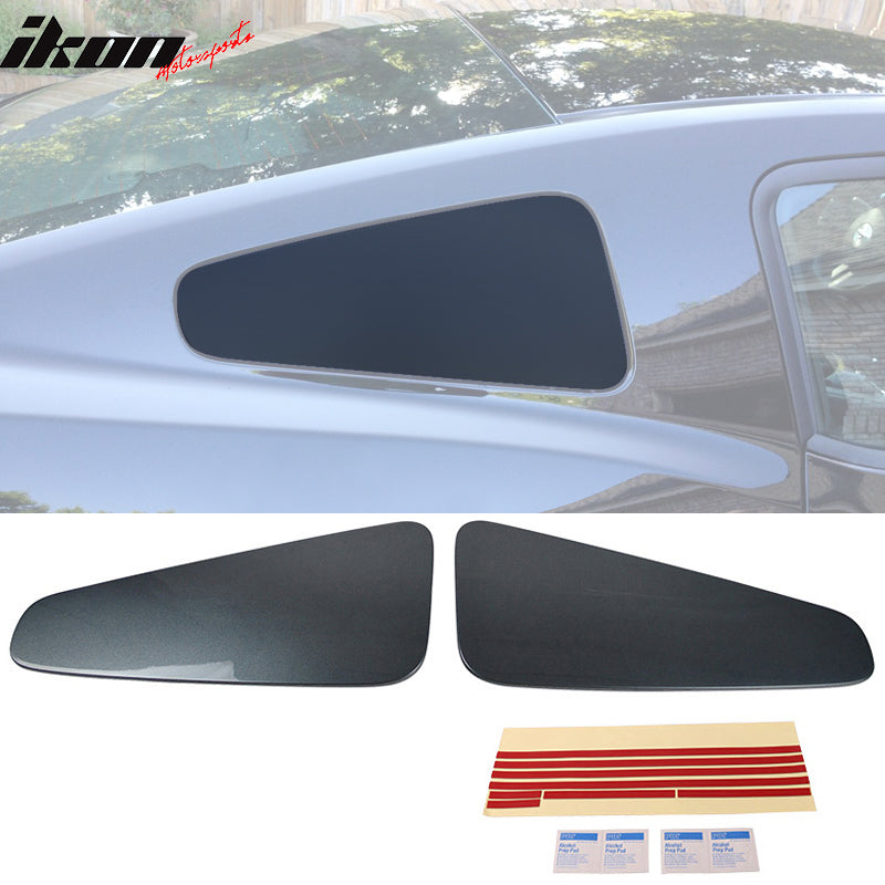 2010-2014 Ford Mustang GT350 Style Rear Window Louver Covers Guard ABS