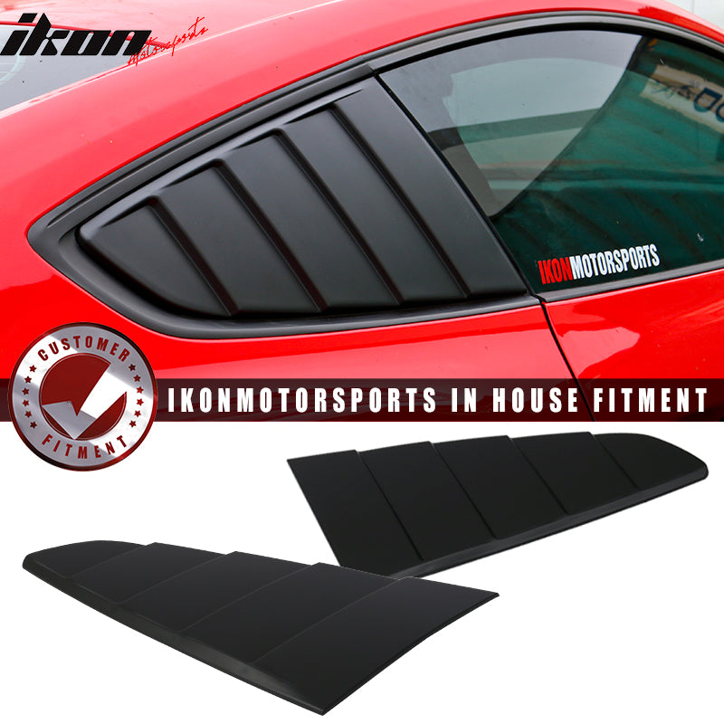 2015-2023 Ford Mustang Coupe CV Rear Window Louver Side Vent PP ABS