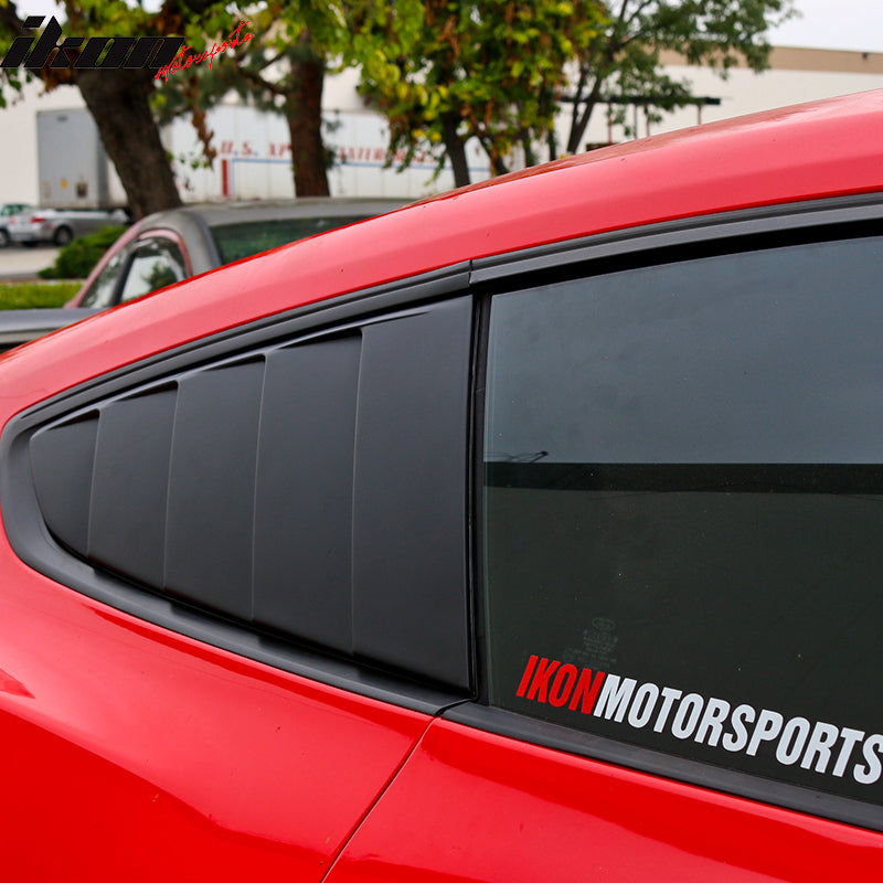 2015-2023 Ford Mustang CV Style Unpainted Black Window Scoop PP