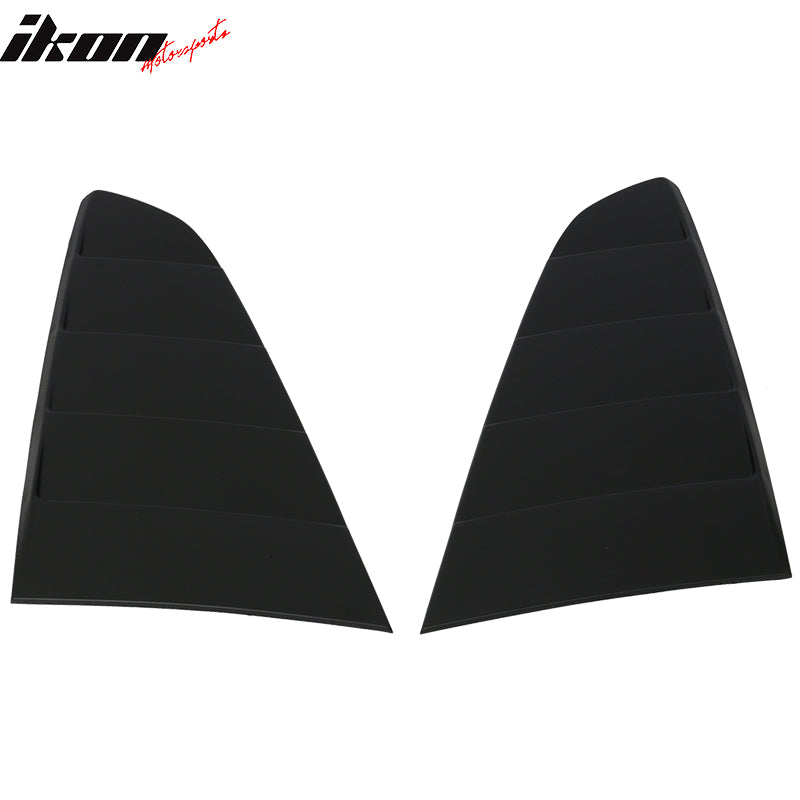 2015-2023 Ford Mustang Coupe V Style Rear Window Louver Side Vent ABS