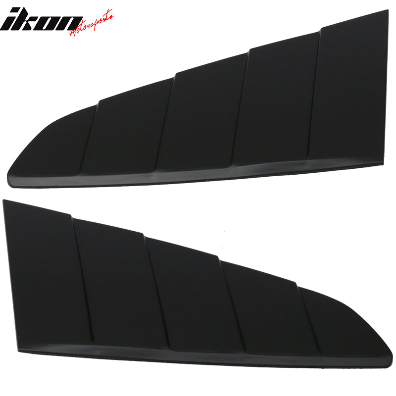 2015-2023 Ford Mustang Coupe V Style Rear Window Louver Side Vent ABS