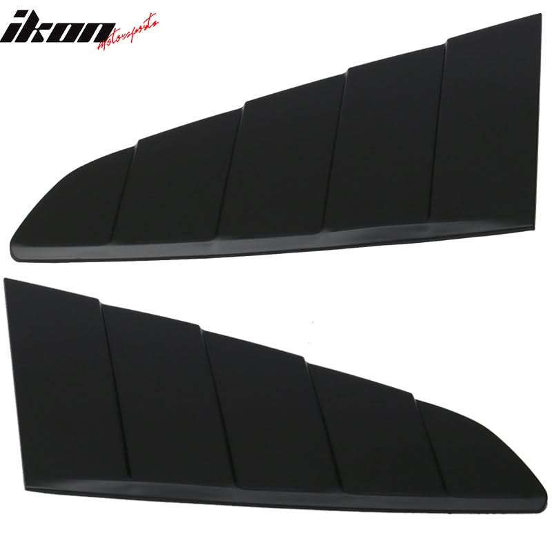 2015-2023 Ford Mustang Coupe V Style Rear Window Louver Side Vent ABS